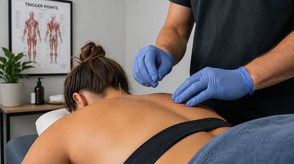 Woman having Dry Needling in Naples